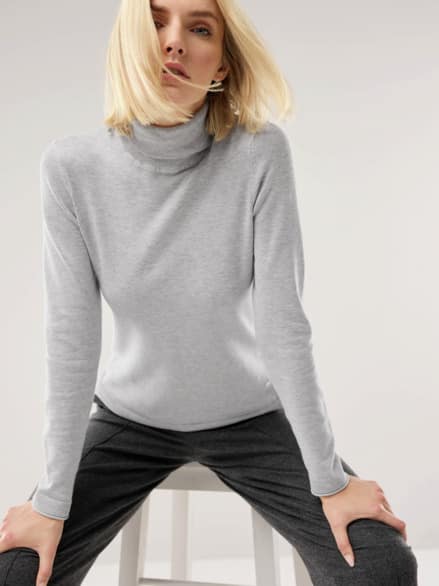 Viskose Rolli Hautschmeichler Silbergrau Melange