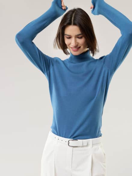 Viskose Rolli Hautschmeichler Rauchblau Viskose Rolli Hautschmeichler Rauchblau