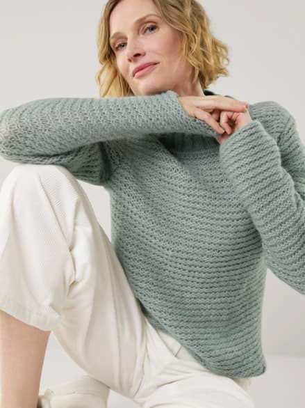 KERO Alpaka-Pullover Frostgrün KERO Alpaka-Pullover Frostgrün