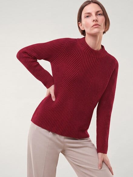 Cashmino Pullover Nahtlos Chianti