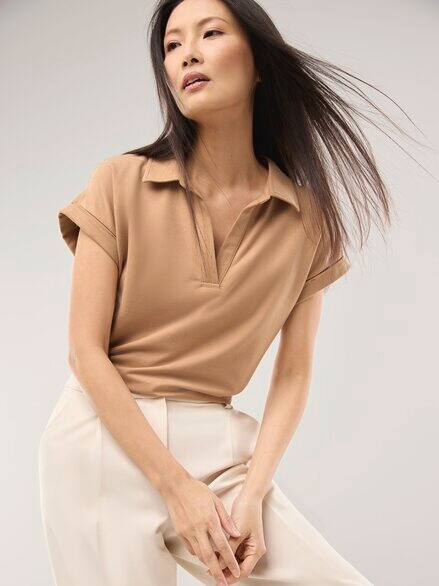 Poloshirt Edelmodal Praline Poloshirt Edelmodal Praline