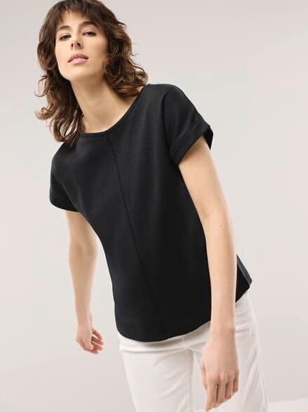 Kimonoshirt Leinenmix Schwarz Kimonoshirt Leinenmix Schwarz