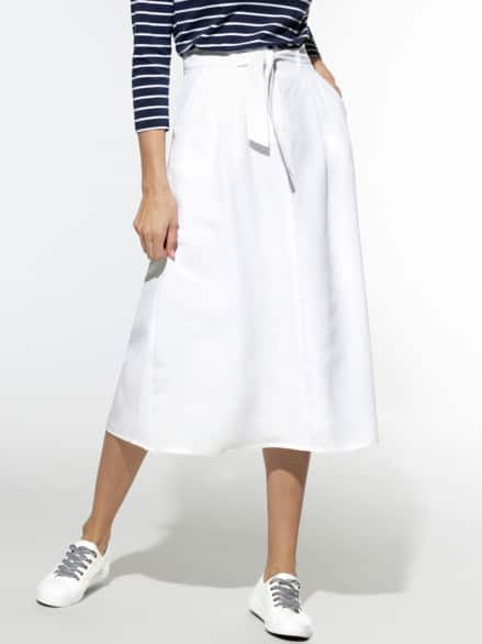 Midirock Leinenmix Weiß