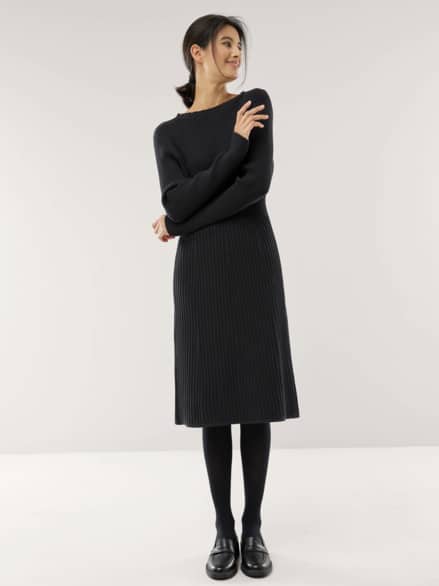 Strickkleid Hautschmeichler Schwarz Strickkleid Hautschmeichler Schwarz
