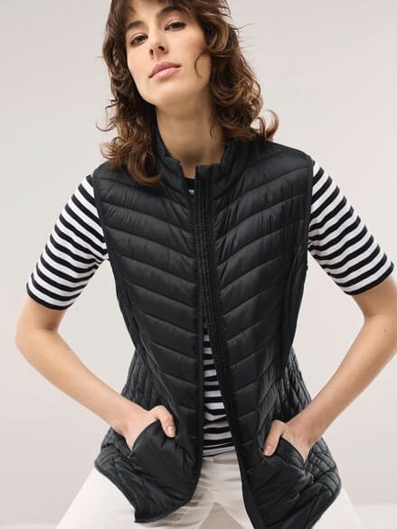 Steppweste Schwarz