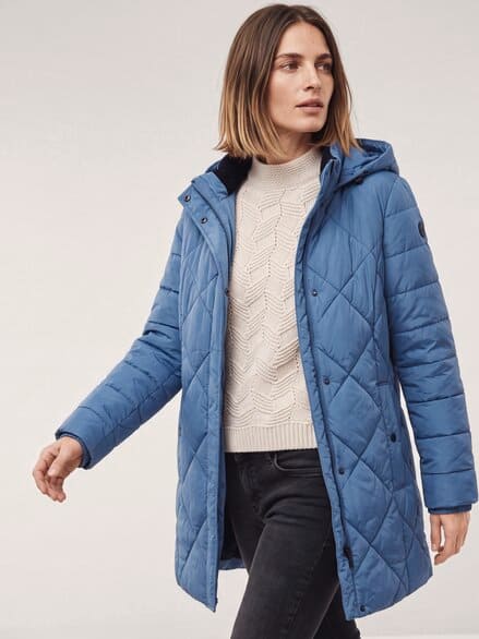 Wasserdichte Thermo Jacke Smokey Blue