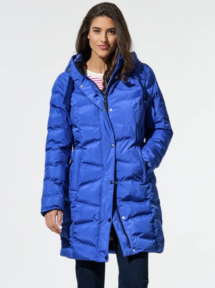 Aquastop Steppmantel 3D Tintenblau