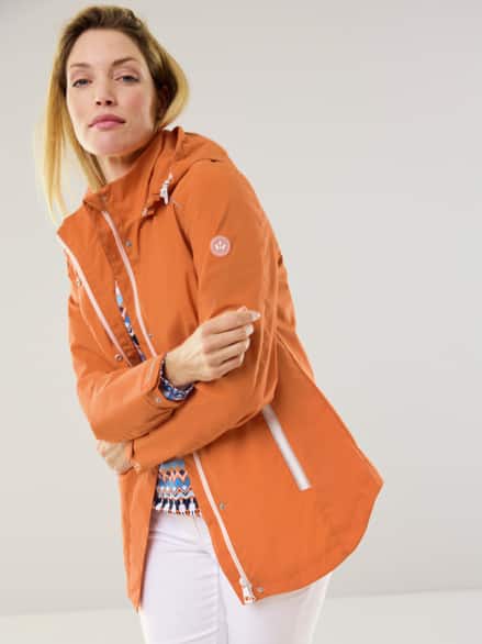 Wetterschutzjacke Pack and Go Dunkelterra