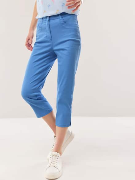 Baumwoll-Capri Supersoft Königsblau Baumwoll-Capri Supersoft Königsblau