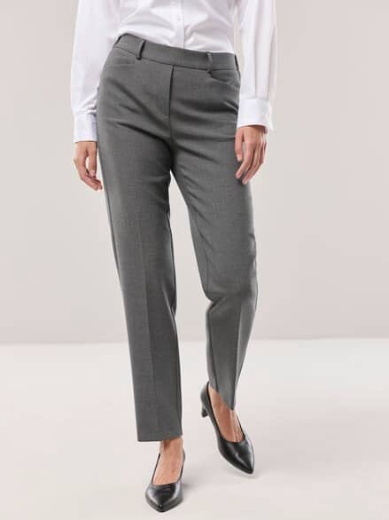 Koffer-Schlupfhose Mittelgrau