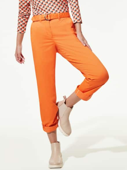 Baumwoll-Krempel-Hose Mandarine Baumwoll-Krempel-Hose Mandarine