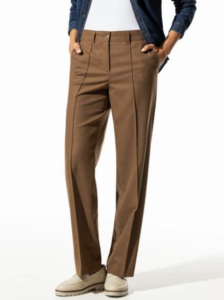 Premium Marlenehose Caramel Melange Premium Marlenehose Caramel Melange