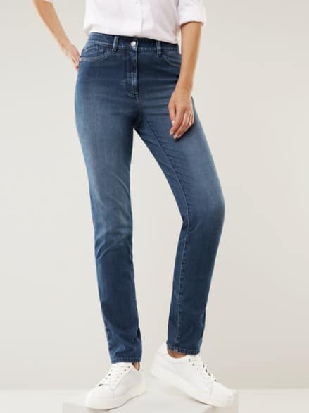 Bi-Stretch-Jeans Softtouch Blue Stoned