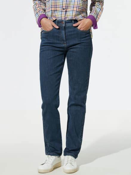 Passform-Jeans Feminine Fit Blue Stoned Passform-Jeans Feminine Fit Blue Stoned