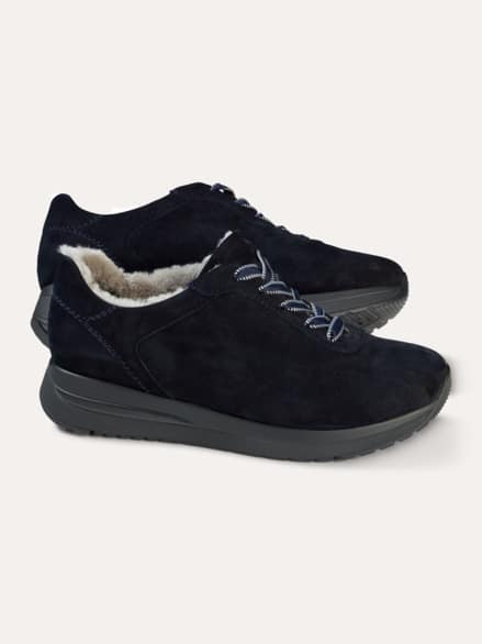 Lammfell-Sneaker Marine Lammfell-Sneaker Marine