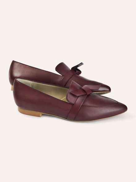 Soft Loafer mit Schleife Merlot Soft Loafer mit Schleife Merlot