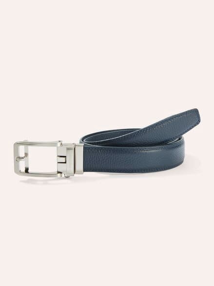 Leder Automatic Gürtel Nachtblau