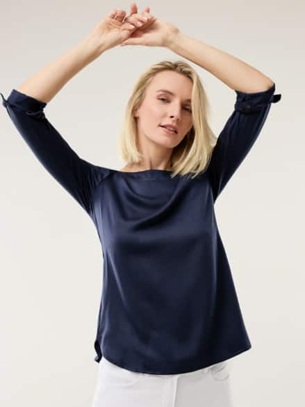 T-Shirt-Bluse Extra Leicht Marine