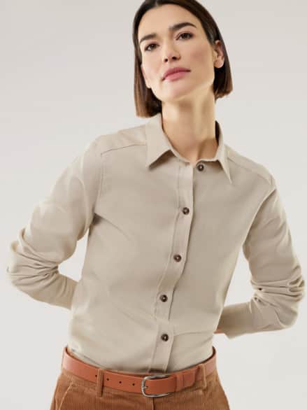 Aktiv Flanell Hemdbluse Natur Aktiv Flanell Hemdbluse Natur