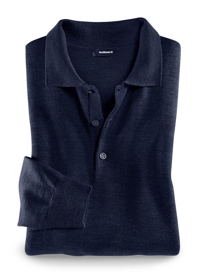 Merino-Mix Polo-Pullover Merino-Mix Polo-Pullover