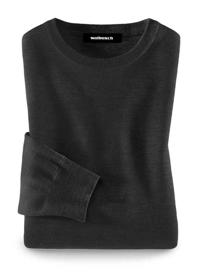 Merino-Mix Rundhals-Pullover Merino-Mix Rundhals-Pullover
