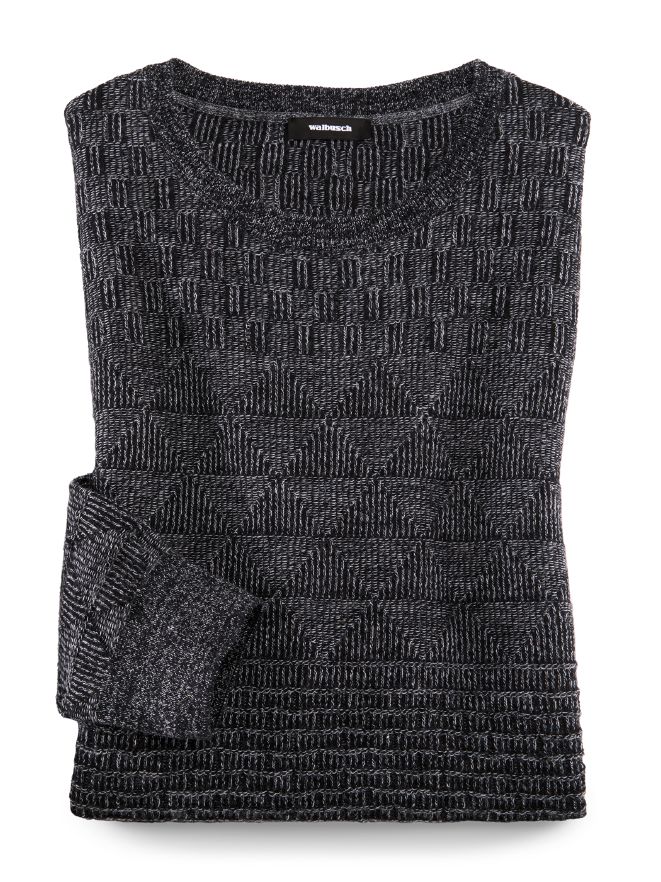 Rundhals-Pullover Geometric Rundhals-Pullover Geometric