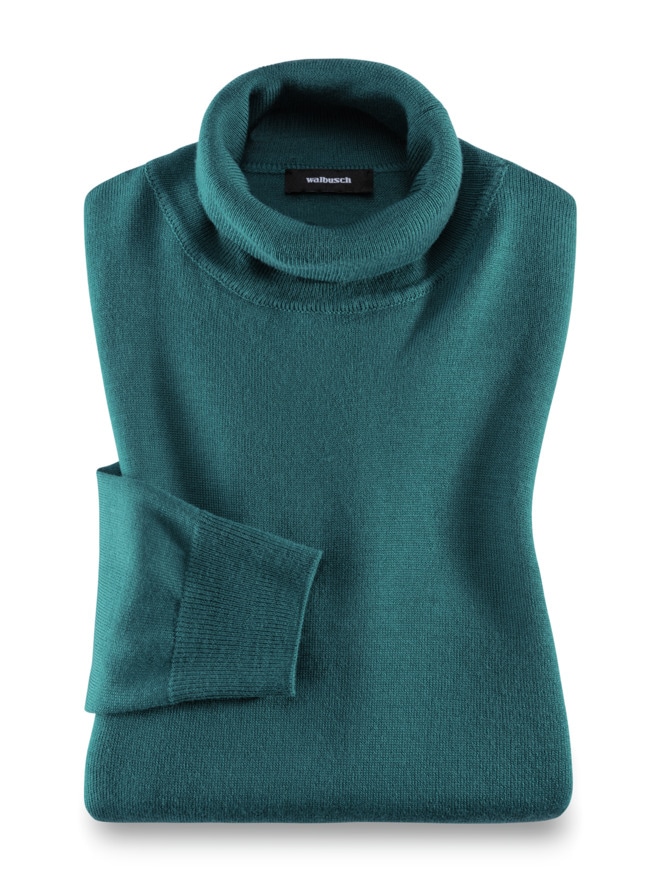 Merino-Mix Rollkragen-Pullover