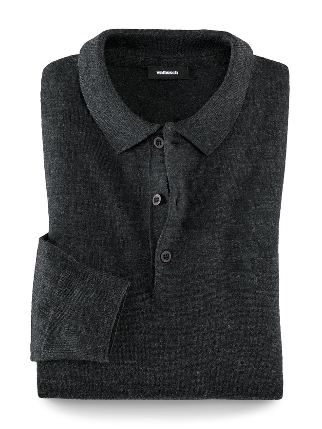 Merino-Mix Polo-Pullover Merino-Mix Polo-Pullover