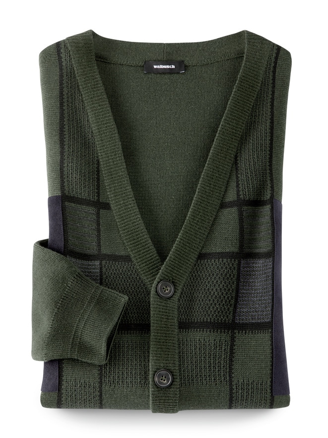 Cardigan Alcantara-Patch Cardigan Alcantara-Patch