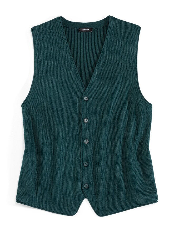 Merino Strickweste Farbeffekt