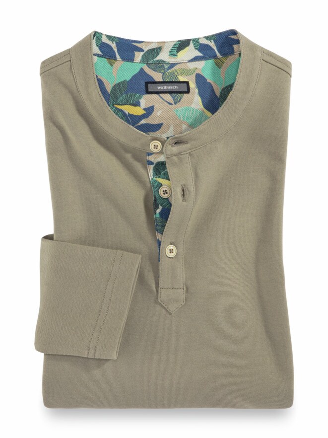 Bio-Baumwoll Langarm Henley Bio-Baumwoll Langarm Henley