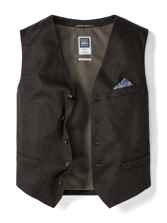 Loden Weste Wolle-Cashmere Loden Weste Wolle-Cashmere