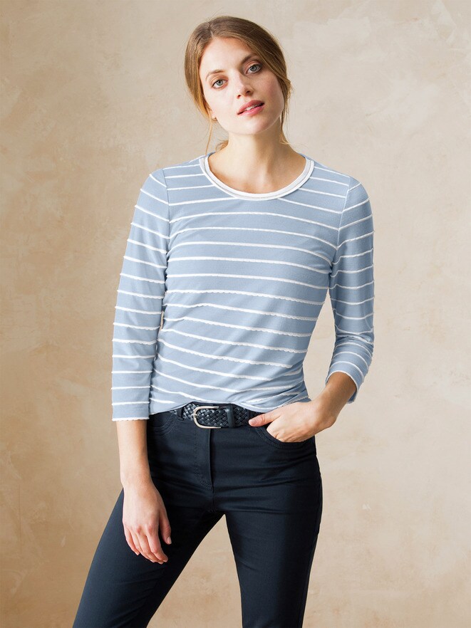 Shirt Strukturstreifen Shirt Strukturstreifen