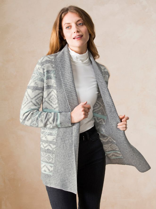 Jaquardjacke Eiskristall Jaquardjacke Eiskristall