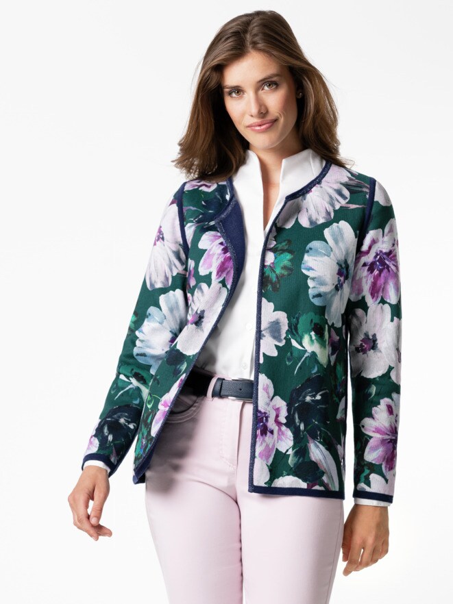 Wendestrickjacke Eisblume Wendestrickjacke Eisblume
