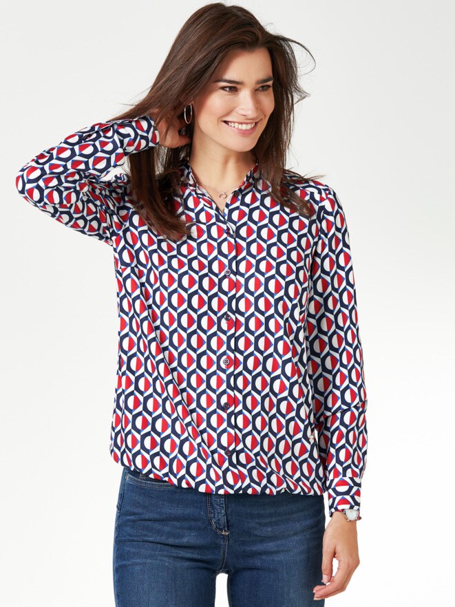 Blouson-Hemdbluse Retro-Chic Blouson-Hemdbluse Retro-Chic