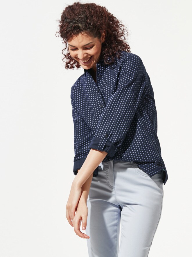 Kuschelflanell-Krempelarm-Bluse Kuschelflanell-Krempelarm-Bluse
