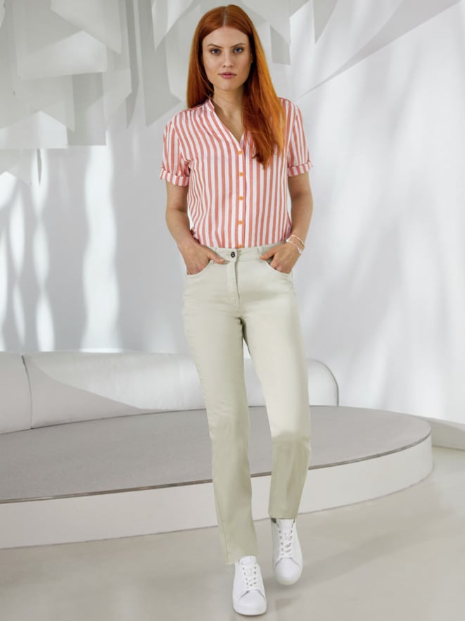 Outfit Krempelarm-Bluse Airkondition Outfit Krempelarm-Bluse Airkondition