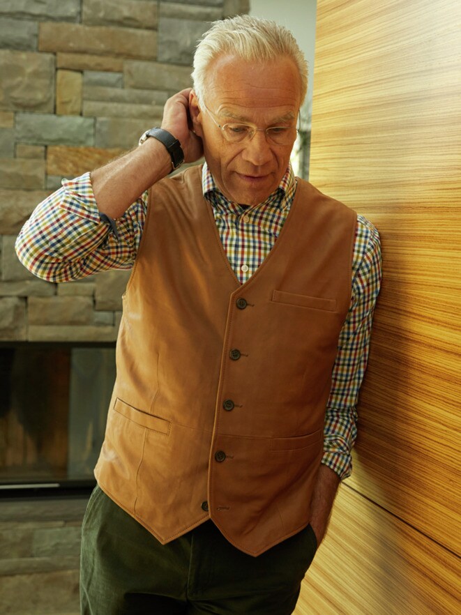 Outfit Seidennappa-Lederweste Outfit Seidennappa-Lederweste