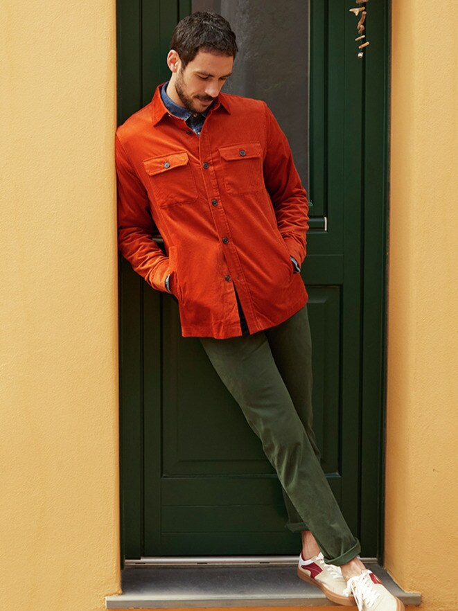 Outfit Breitcord Hemdjacke Outfit Breitcord Hemdjacke