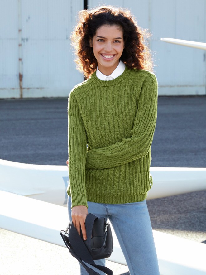 Outfit Rautenstruktur-Pullover Outfit Rautenstruktur-Pullover