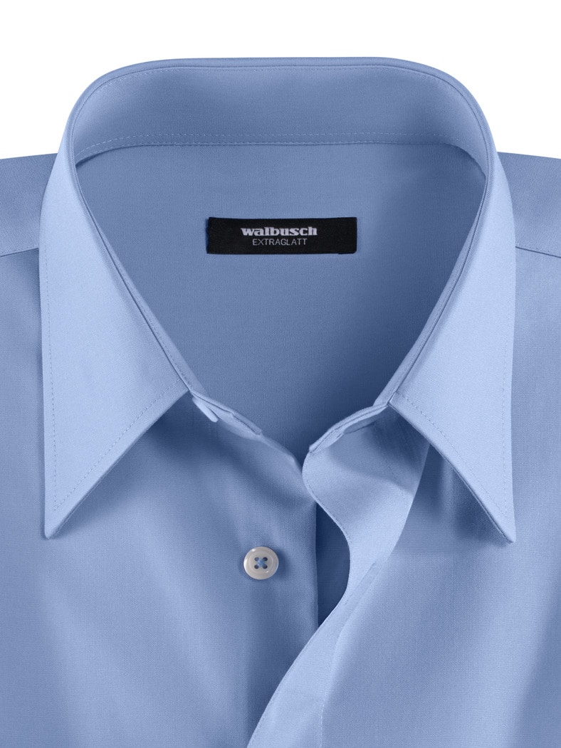 Extraglatt-Hemd Kent-Kragen Azur