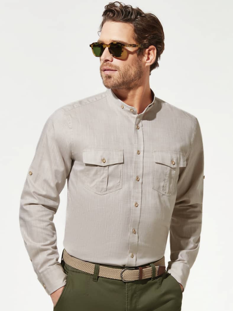 Poren-Klimahemd Uni Natur