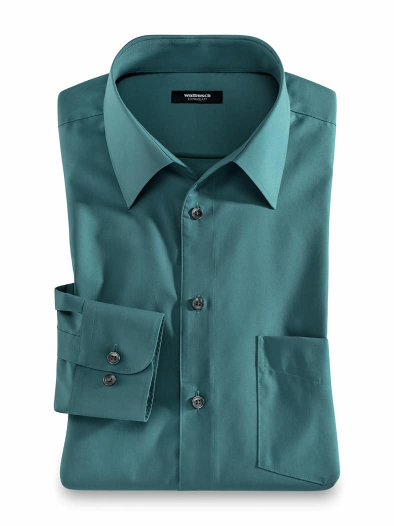 Extraglatt-Hemd Walbusch-Kragen Lagune