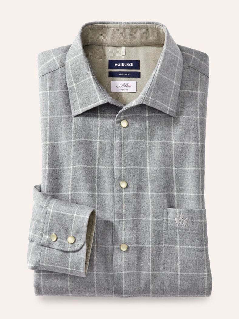 Luxus-Flanell Hemd Fensterkaro