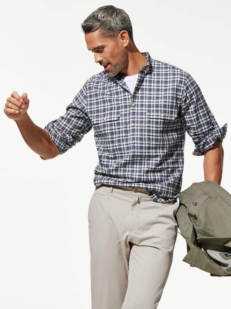 Wüsten-Hemd Karo Schilf