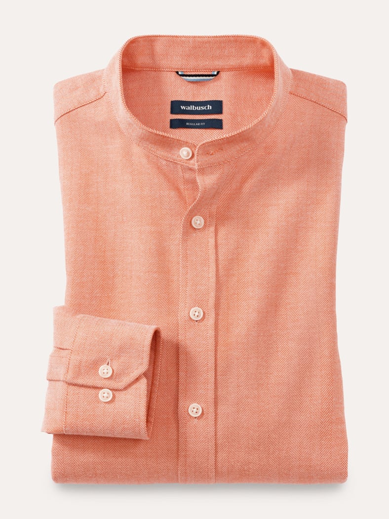 Flanell Stehkragen-Hemd Dessin 2