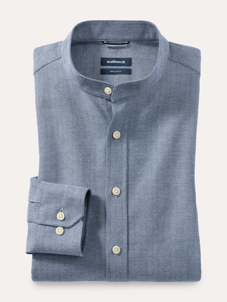 Flanell Stehkragen-Hemd Dessin 4