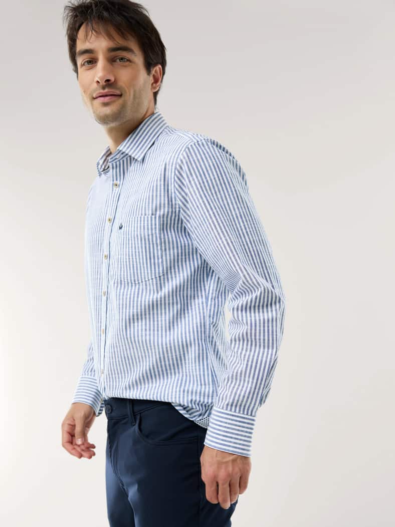 Soft-Tropical Hemd Streifen Marine