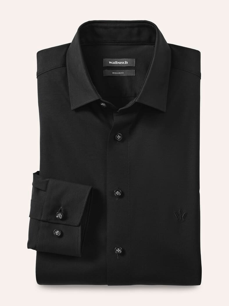 Performance-Hemd Schwarz